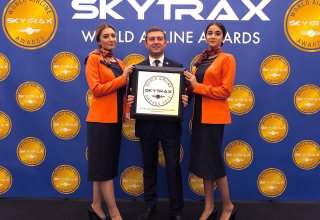 "Азербайджанские авиалинии" в очередной раз удостоены престижной награды Skytrax