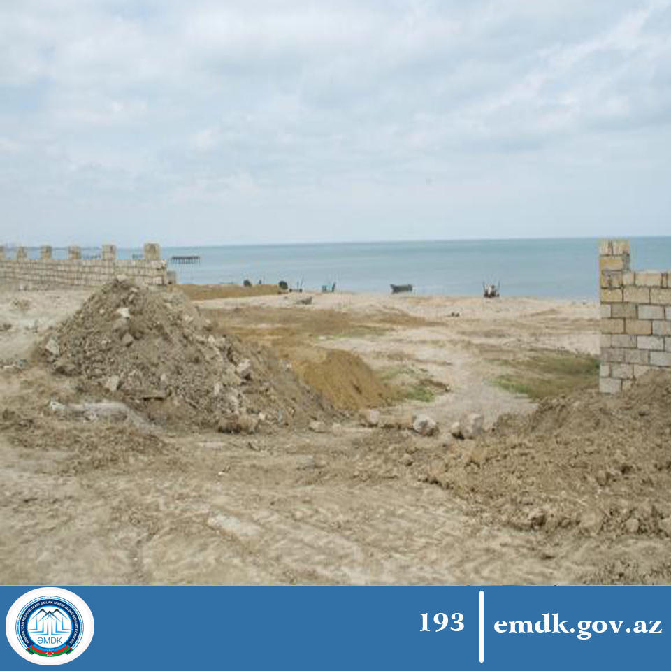 На Каспийском побережье остановлены незаконные строительные работы