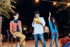 У азербайджанских актеров под открытым небом произошло лунное затмение (ФОТО)