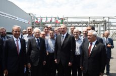 Presidents of Azerbaijan, Italy attend opening of polypropylene plant in Sumgait city (PHOTO)