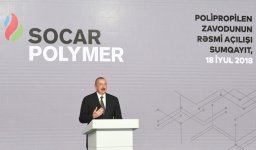 Presidents of Azerbaijan, Italy attend opening of polypropylene plant in Sumgait city (PHOTO)