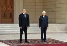 Official welcome ceremony held for Italian President Sergio Mattarella