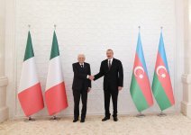 В Баку состоялась церемония официальной встречи Президента Италии (ФОТО)