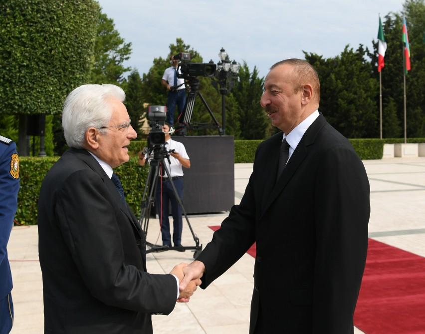 Official welcome ceremony held for Italian President Sergio Mattarella