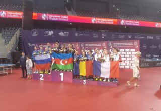 Azerbaijani female tennis players grab gold at European championship in Romania