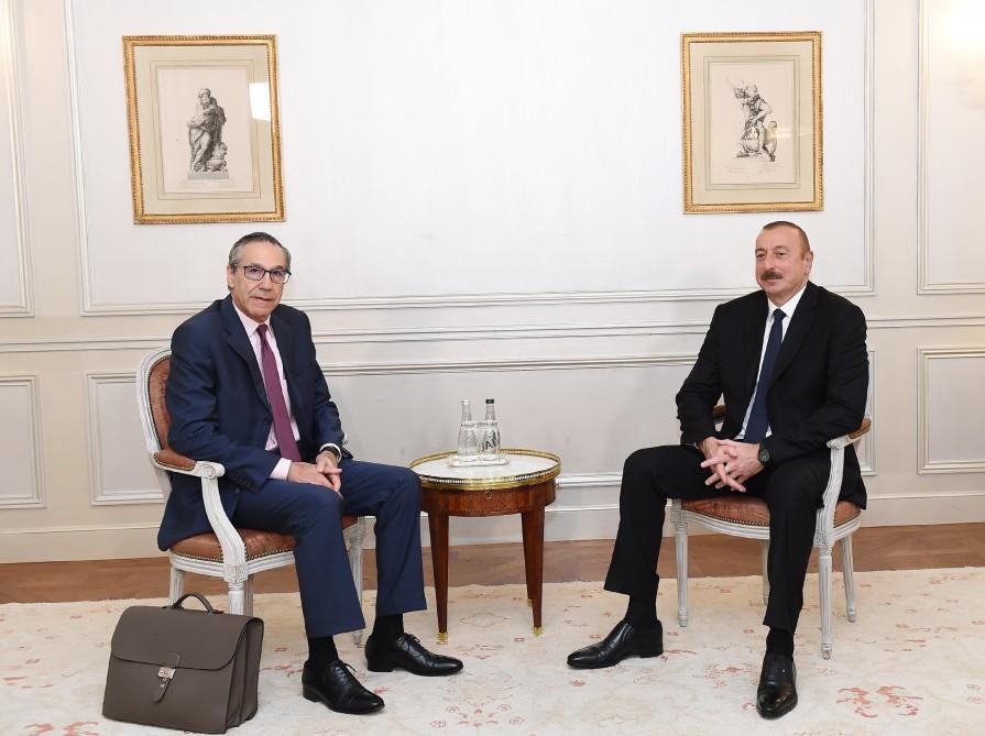 Президент Ильхам Алиев встретился с заместителем главного исполнительного секретаря Bouygues Travaux Publics