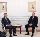 Ilham Aliyev meets president of French SADE company (PHOTO)