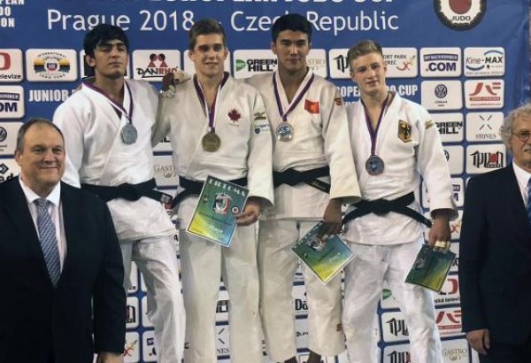 Azərbaycan cüdoçusu Praqada gümüş medal qazandı