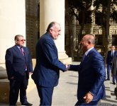 Azerbaijani, Turkish FMs hold one-on-one meeting in Baku (PHOTO)