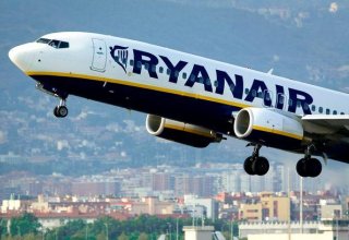 Ryanair handles 1.8 mln passengers in May, up sharply year-on-year