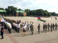 Азербайджанские военнослужащие приняли участие в торжественной церемонии открытия конкурса «Снайперский рубеж»