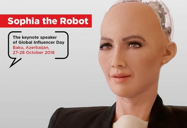 Dünyaca məşhur Robot Sophia Azərbaycan milli geyimində Bakıda çıxış edəcək