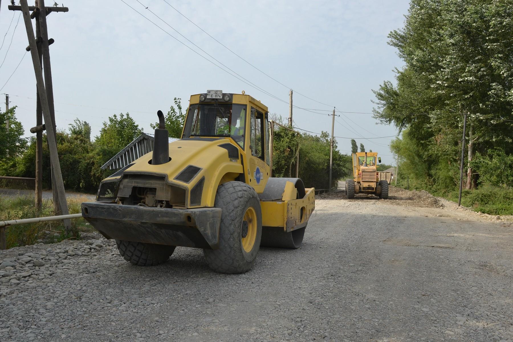Tərtərdə 6 kəndi birləşdirən yeni avtomobil yolunun inşası bitir (FOTO/VİDEO)