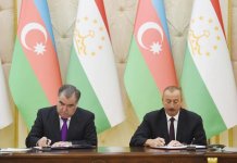 Азербайджан и Таджикистан подписали 12 документов (ФОТО)