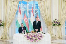 От имени Президента Ильхама Алиева был дан официальный прием в честь Президента Таджикистана (ФОТО)