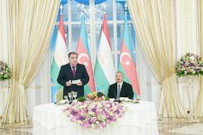 От имени Президента Ильхама Алиева был дан официальный прием в честь Президента Таджикистана (ФОТО)