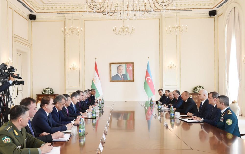 Президент Ильхам Алиев: Таджикистан и Азербайджан традиционно поддерживают друг друга в международных организациях, и эта поддержка очень важна для наших стран