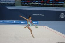 Bədii gimnastika üzrə 25-ci Azərbaycan çempionatı və Bakı birinciliyinin ikinci günü start götürüb (FOTO)