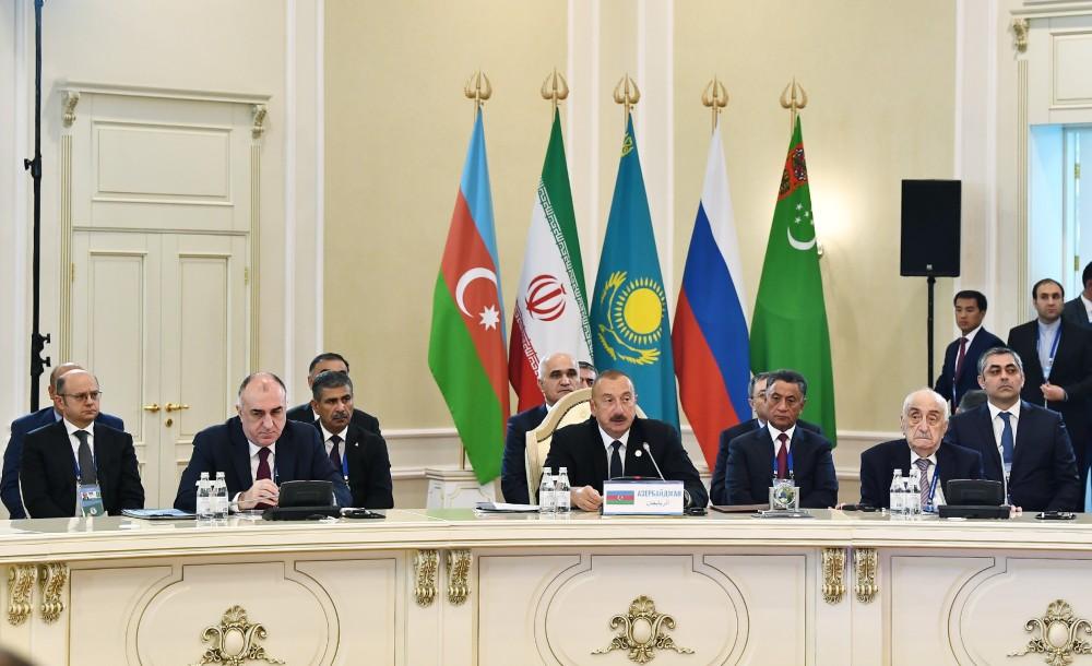 5th Summit of Heads of State of Caspian littoral states held in Aktau (PHOTO)