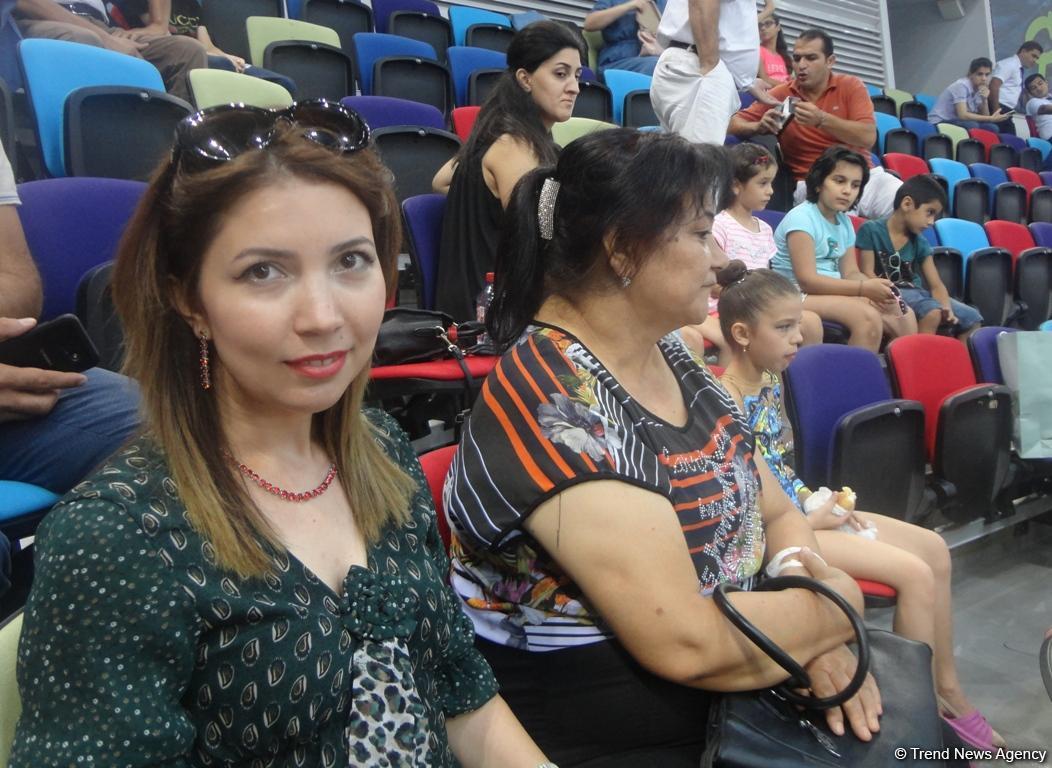 У нас в Азербайджане арена гимнастики мирового уровня – зрительница