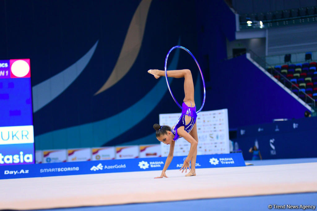 Second day of Int’l rhythmic gymnastics tournament GymBala kicks off in Baku (PHOTO)