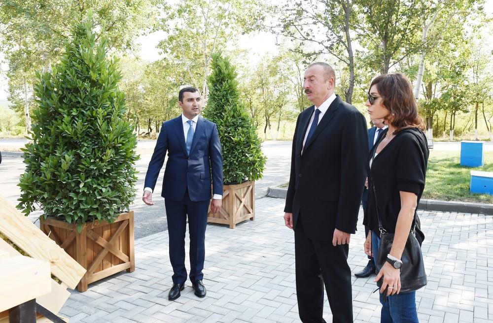 President Ilham Aliyev, first lady Mehriban Aliyeva attend opening of vine-growing and wine-making complex of Shirvan wines LLC in Shamakhi district (PHOTO)