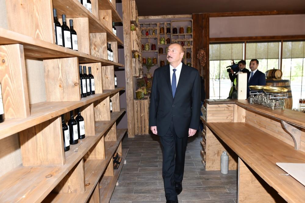 Президент Ильхам Алиев и Первая леди Мехрибан Алиева приняли участие в открытии виноградарского и винодельческого комплекса (ФОТО)