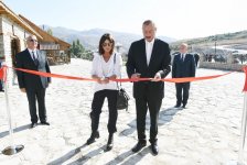 Azerbaijani president, first lady attend opening of Damirchi Archaeology Museum in Shamakhi district (PHOTO)
