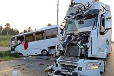 Türkiyədə rus turistləri aparan avtobus aşıb (FOTO)