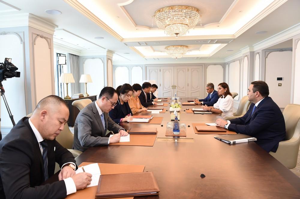 Azerbaijani First VP Mehriban Aliyeva meets Chinese delegation (PHOTO)