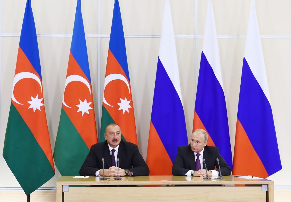 Президенты Азербайджана и России выступили с заявлениями для прессы (ФОТО) - Gallery Image