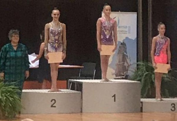 Azerbaijani gymnast grabs bronze at rhythmic gymnastics tournament in Bulgaria