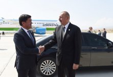 Prezident İlham Əliyevin Qırğızıstana səfəri başa çatıb (FOTO)