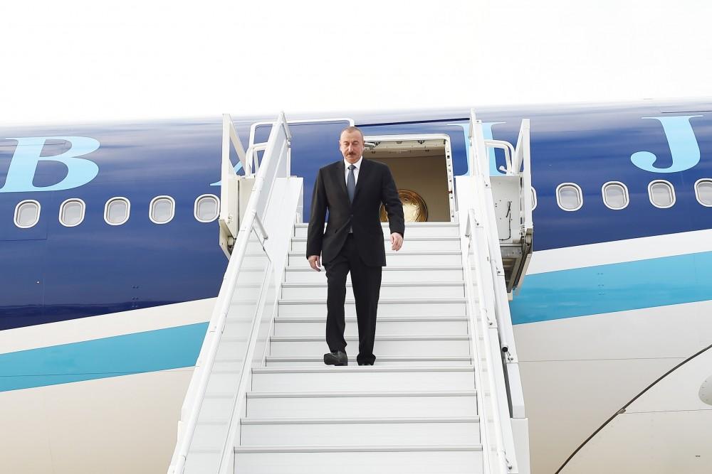 President Ilham Aliyev arrives in Croatia for official visit (PHOTO)