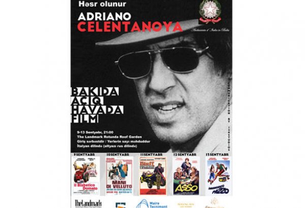 В честь 80-летия Адриано Челентано в Баку пройдет Фестиваль под открытым небом