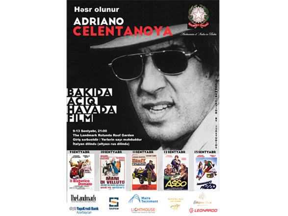 В честь 80-летия Адриано Челентано в Баку пройдет Фестиваль под открытым небом