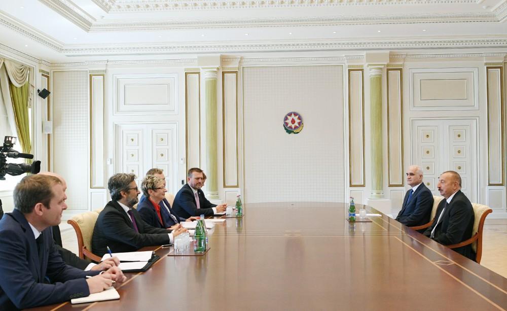 President Aliyev receives delegation led by Czech minister of industry and trade