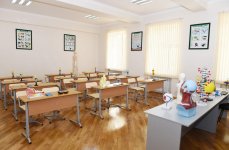 Ilham Aliyev views conditions created at school in Zabrat after overhaul (PHOTO)