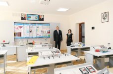 Ilham Aliyev views conditions created at secondary school in Nardaran after overhaul (PHOTO)