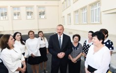 Президент Ильхам Алиев принял участие в открытии полной средней школы номер 28 в Сабунчинском районе Баку (ФОТО) - Gallery Thumbnail