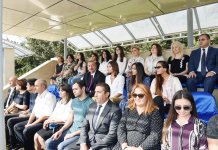 President Ilham Aliyev, First Lady Mehriban Aliyeva attend oath taking ceremony for young soldiers at State Security Service (PHOTO)
