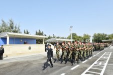 President Ilham Aliyev, First Lady Mehriban Aliyeva attend oath taking ceremony for young soldiers at State Security Service (PHOTO)