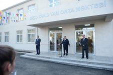 В Агсуинском районе сдано в пользование новое здание школы, построенное Фондом Гейдара Алиева (ФОТО)