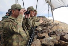 Проверена боеготовность подразделений ВС Азербайджана, расположенных в горной местности (ФОТО) - Gallery Thumbnail