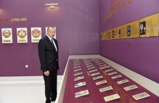 Президент Ильхам Алиев принял участие в открытии Музея флага в Билясуваре (ФОТО)