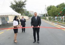 Prezident İlham Əliyev Masallıda avtomobil yolunun açılışında iştirak edib (FOTO)