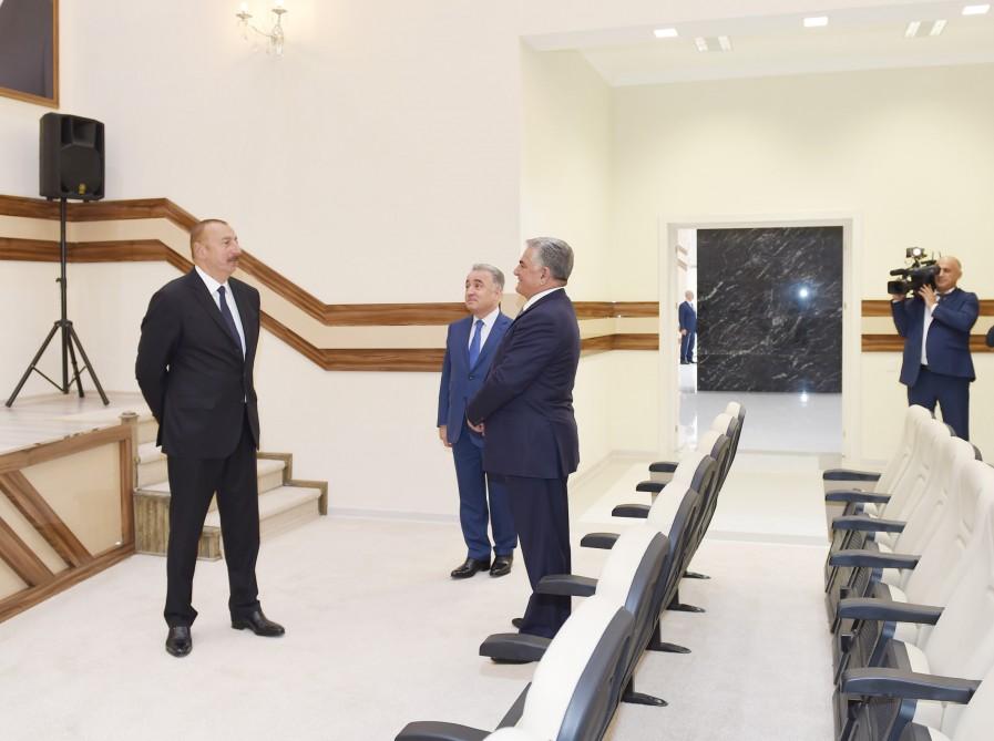 Prezident İlham Əliyev Biləsuvarda Gənclər Evinin açılışında iştirak edib (FOTO)