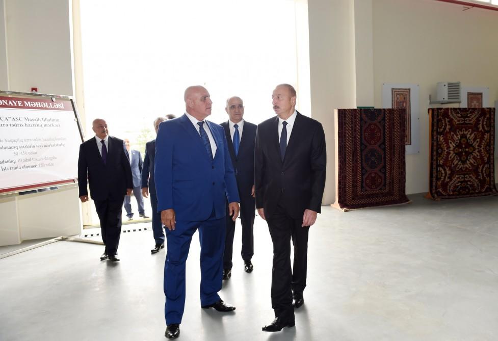 Президент Ильхам Алиев принял участие в открытии Масаллинского промышленного квартала (ФОТО) - Gallery Image
