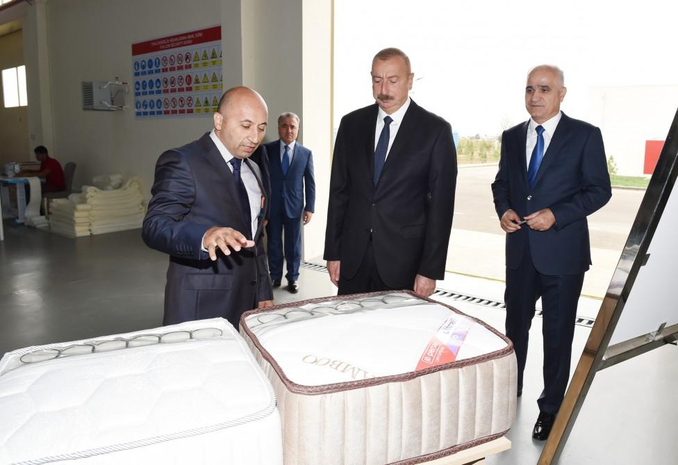 President Aliyev attends opening of Masalli Industrial Park (PHOTO)
