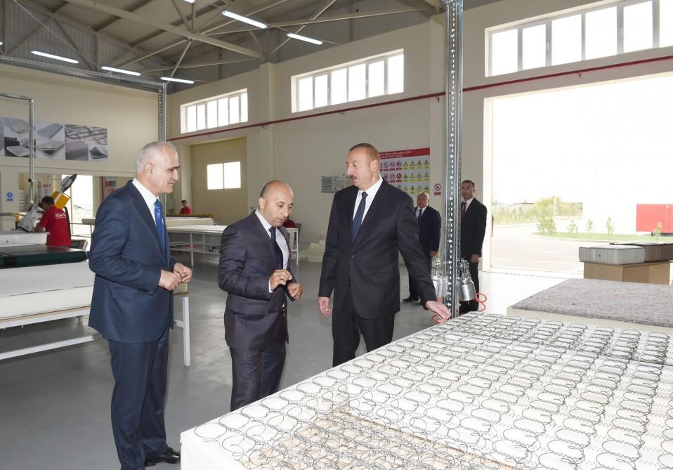 Президент Ильхам Алиев принял участие в открытии Масаллинского промышленного квартала (ФОТО)